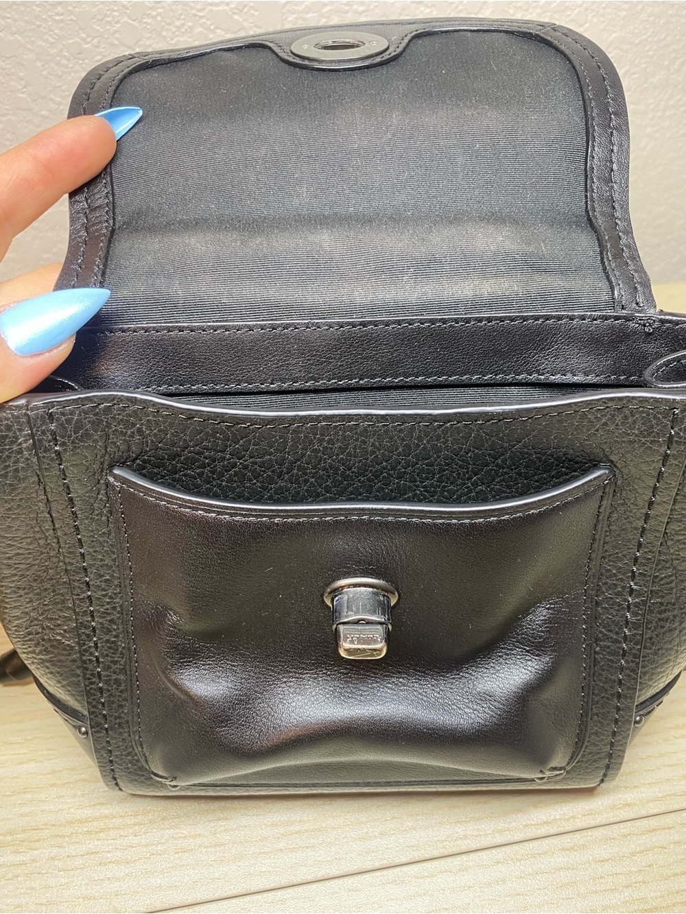Coach Black Mini Faye Backpack - Picture 11 of 13